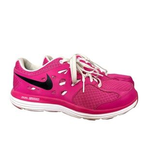 Nike Women's Bright Pink Athletic Tennis Shoes Size 4 Youth